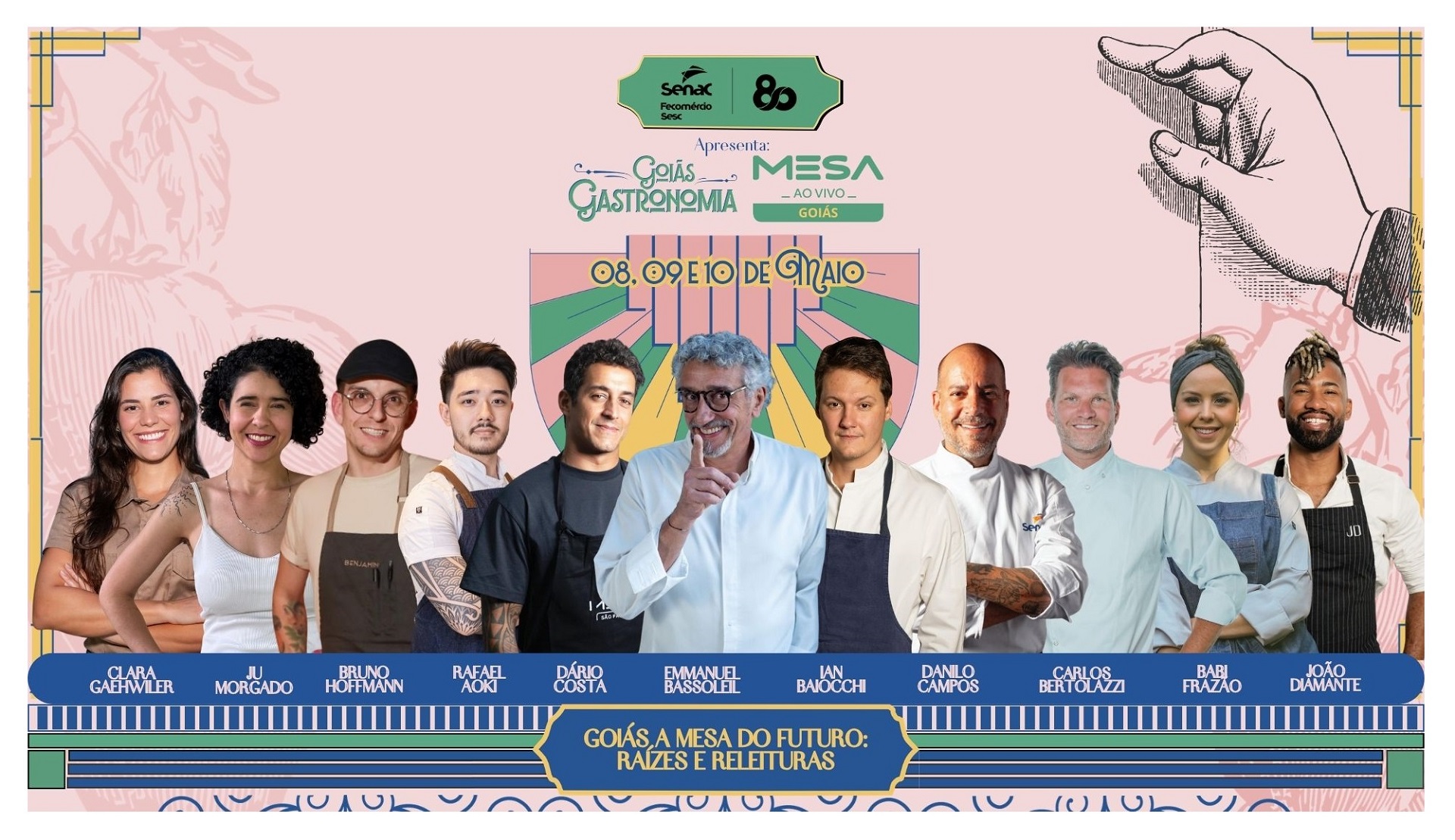 Primeiro fim de semana do Goiás Gastronomia 2026 reúne shows e chefs renomados