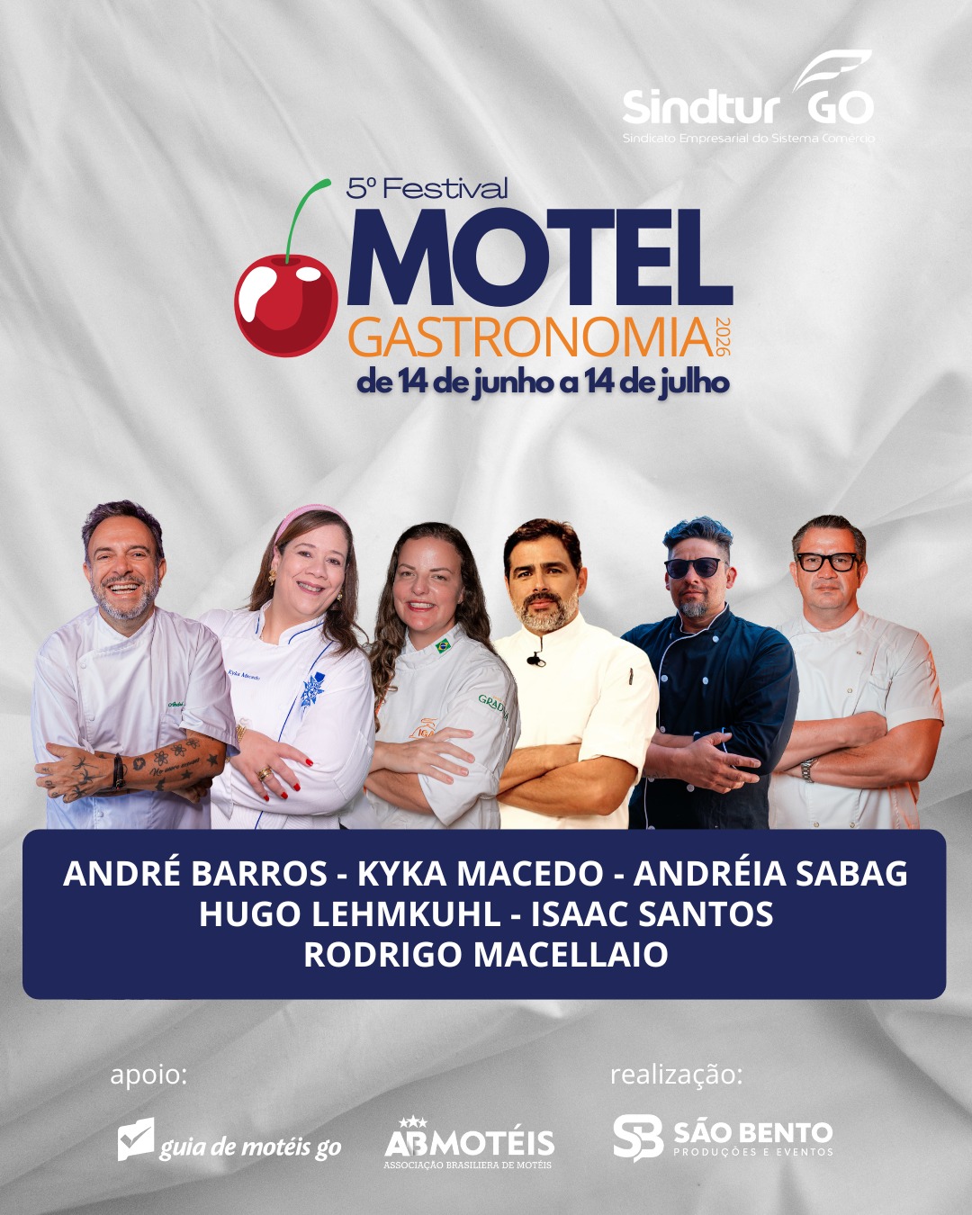 “5° Festival Motel Gastronomia” chega à região metropolitana neste domingo (14/6)