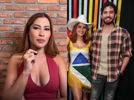 Thaynara OG e Gustavo Mioto falam sobre relação após show em festa