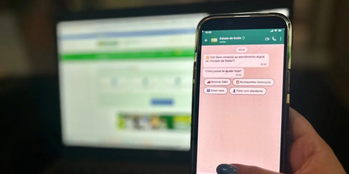 Goiás libera renovação da CNH e pedido de identidade pelo WhatsApp