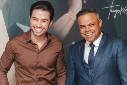 Dr. Bones - médico dermatologista e Tiago Keniskley - idealizadores do idMédica